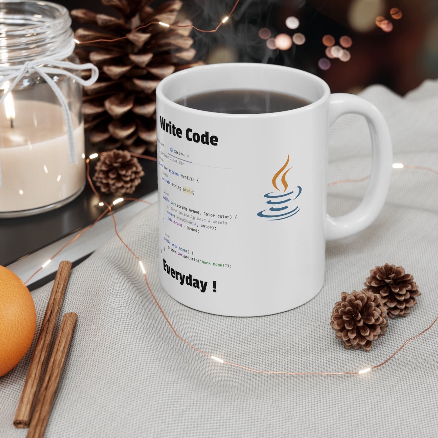 Write Code Everyday Ceramic Mug 11oz