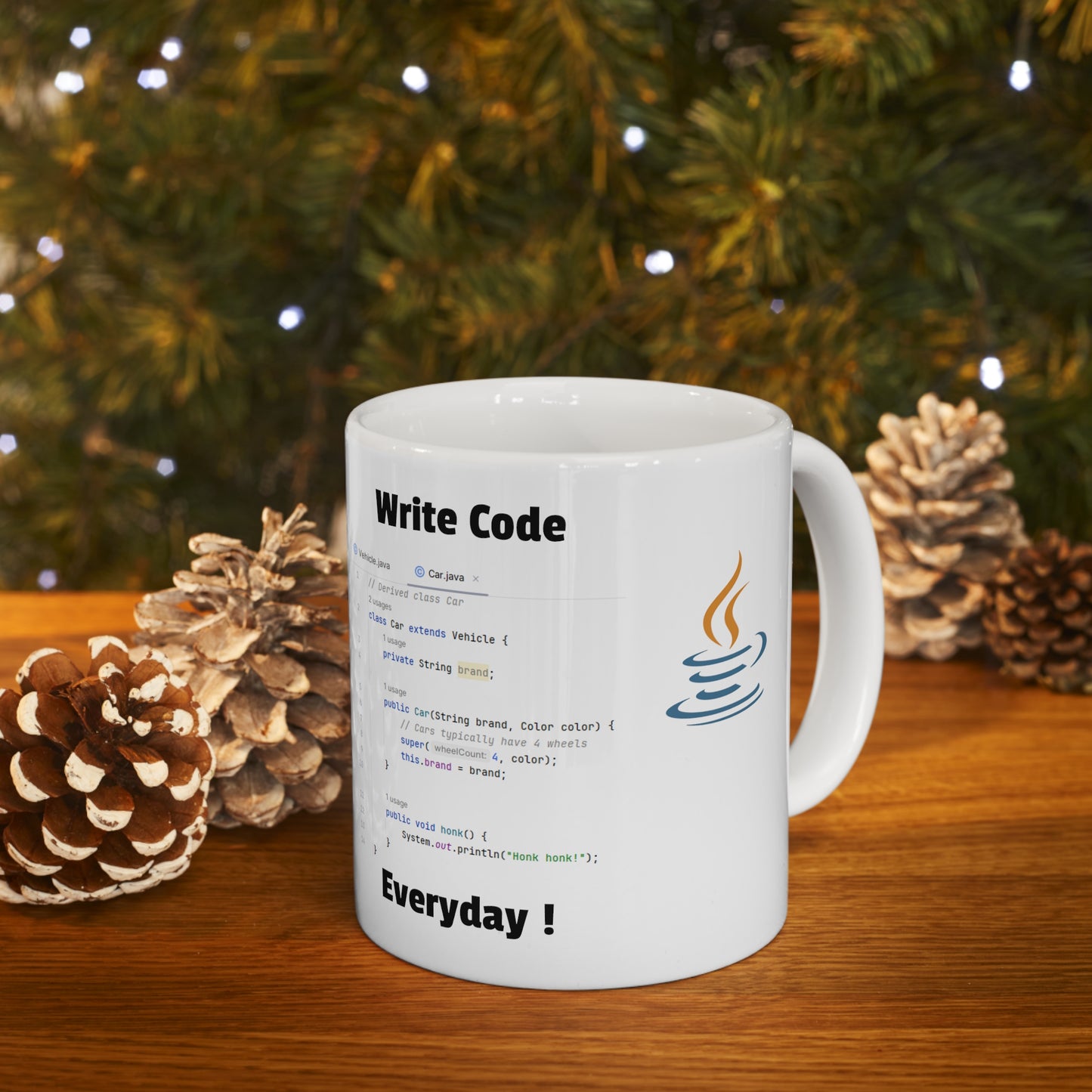 Write Code Everyday Ceramic Mug 11oz