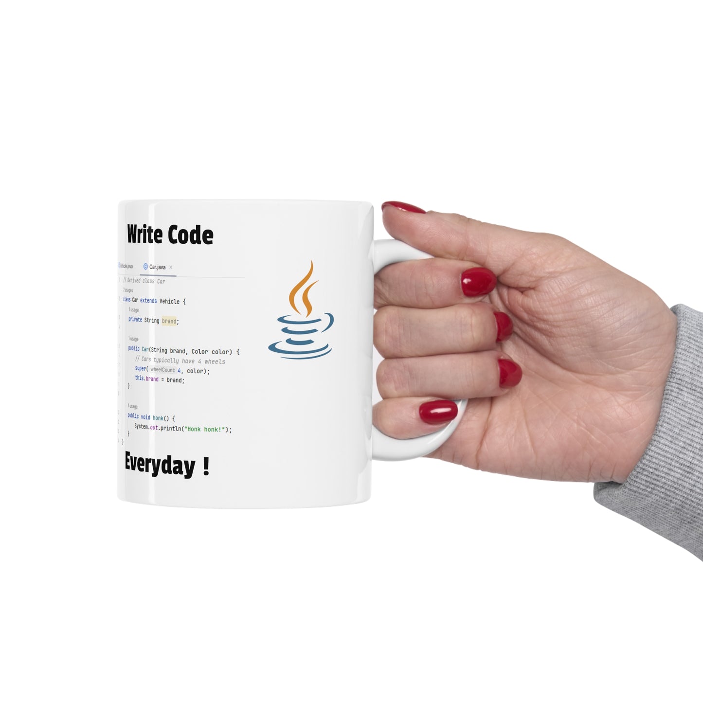 Write Code Everyday Ceramic Mug 11oz